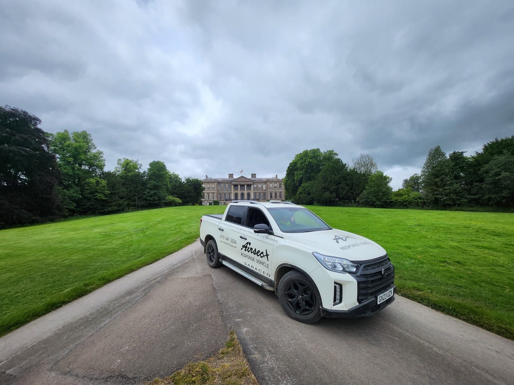 Airsec alarm response vehicle ready to attend an alarm call