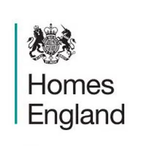 Homes England logo, an Airsec client
